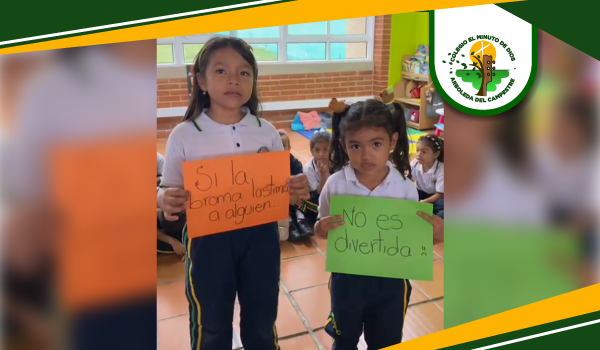 Los estudiantes de Jardín y Primero del Colegio El Minuto de Dios Arboleda del Campestre participaron en el Proyecto de Afectividad