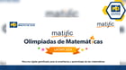 Olimpiadas Matemáticas MATIFIC LATAM 2024